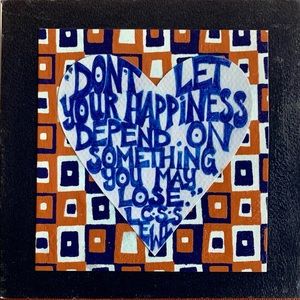 Handmade illustrated CS Lewis quote